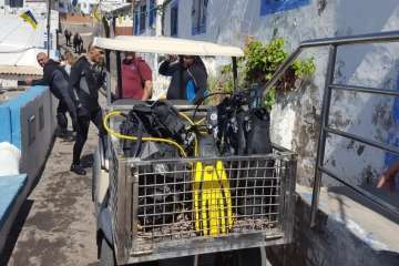 Nueva limpieza de los fondos marinos de Tufia (Foto TA)